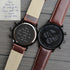 Contactless Payment Watch - Men's Motivator + Walnut Strap + Own Handwriting Engraving - Wear We Met