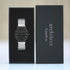 Modern Font Engraving - Men's Minimalist Watch + Steel Silver Mesh Strap