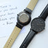 Contactless Payment Watch - Men's Architect Minimalist + Jet Black Strap + Own Handwriting Engraving - Wear We Met