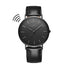 Contactless Payment Watch - Men's Minimalist + Jet Black Strap + Modern Font Engraving - Wear We Met