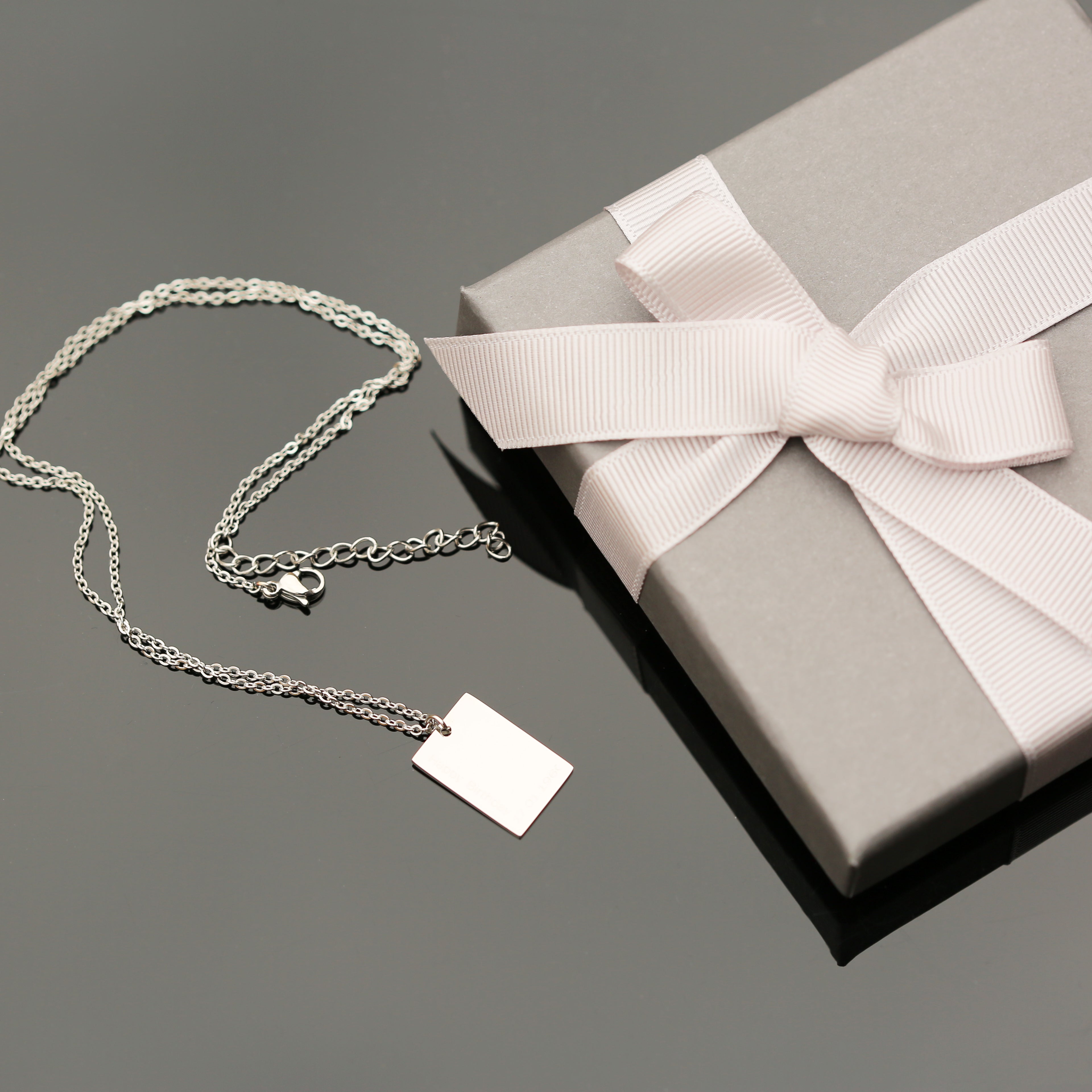 Dazzle Personalised Necklace - Own Handwriting Engraving - Wear We Met