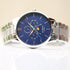 Men's Architect Apollo Blue - Modern Font Engraving - Wear We Met