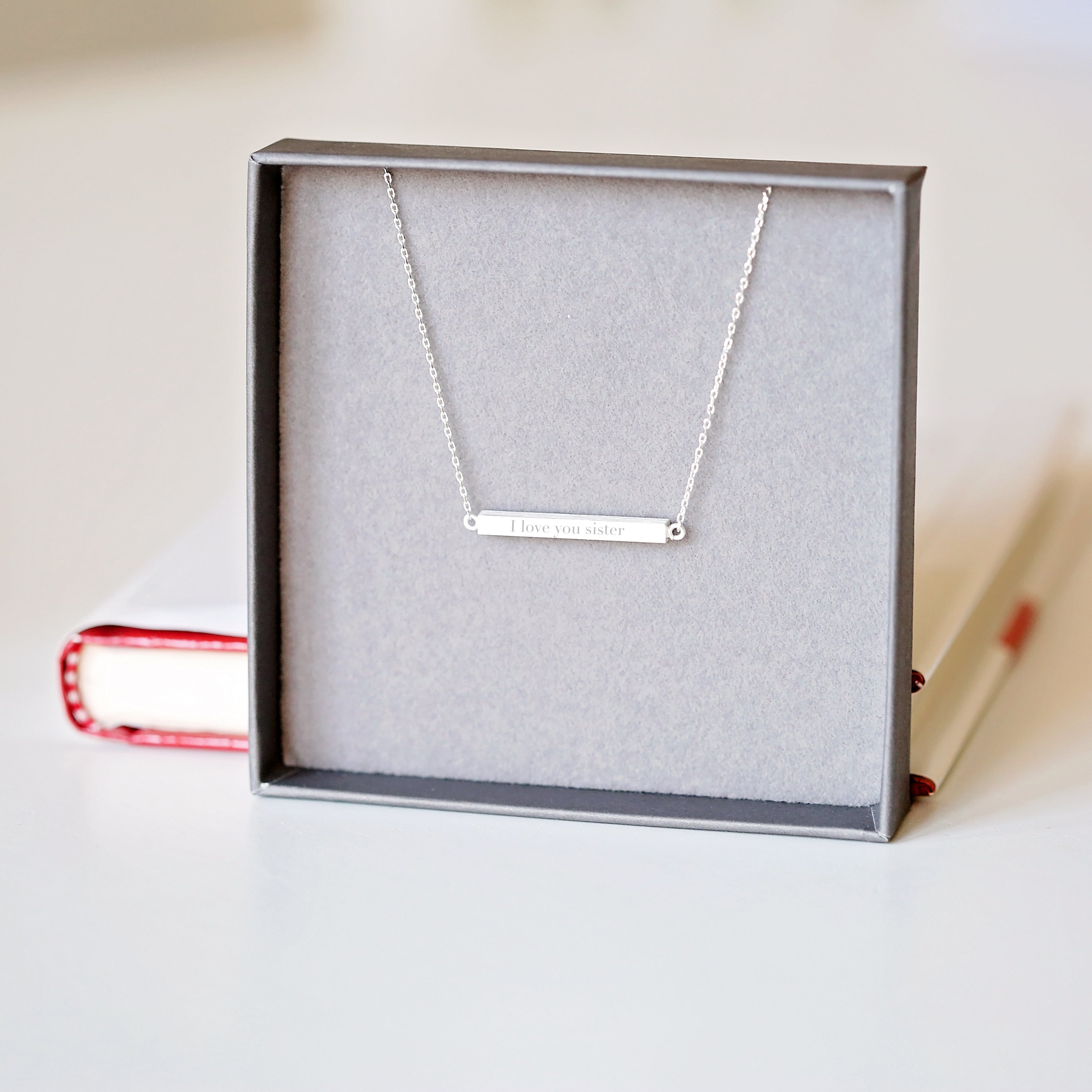 Personalised Horizontal Necklace - Wear We Met