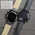 Handwriting Engraving - Men's Architect Motivator in Black with Black Leather Strap - Wear We Met