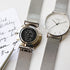 Handwriting Engraving - Men's Architect Zephyr + Steel Silver Mesh Strap - Wear We Met