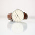 Modern Font Engraving - Men's Architect Zephyr + Walnut Strap - Wear We Met