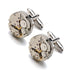 Engraved Gear Movement Cufflinks - Wear We Met