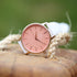 Ladies Architēct Coral - Modern Font Engraving + White Strap - Wear We Met