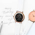 Ladies Architēct Coral - Handwriting Engraving + White Strap - Wear We Met