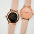 Ladies Architēct Coral - Modern Font Engraving + Light Pink Strap - Wear We Met