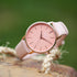 Ladies Architēct Coral - Modern Font Engraving + Light Pink Strap - Wear We Met