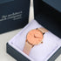 Ladies Architēct Coral - Handwriting Engraving + Light Pink Strap - Wear We Met