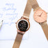 Ladies Architēct Coral - Handwriting Engraving + Rose Gold Mesh Strap - Wear We Met