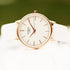 Ladies Architēct Blanc - Handwriting Engraving + White Strap - Wear We Met