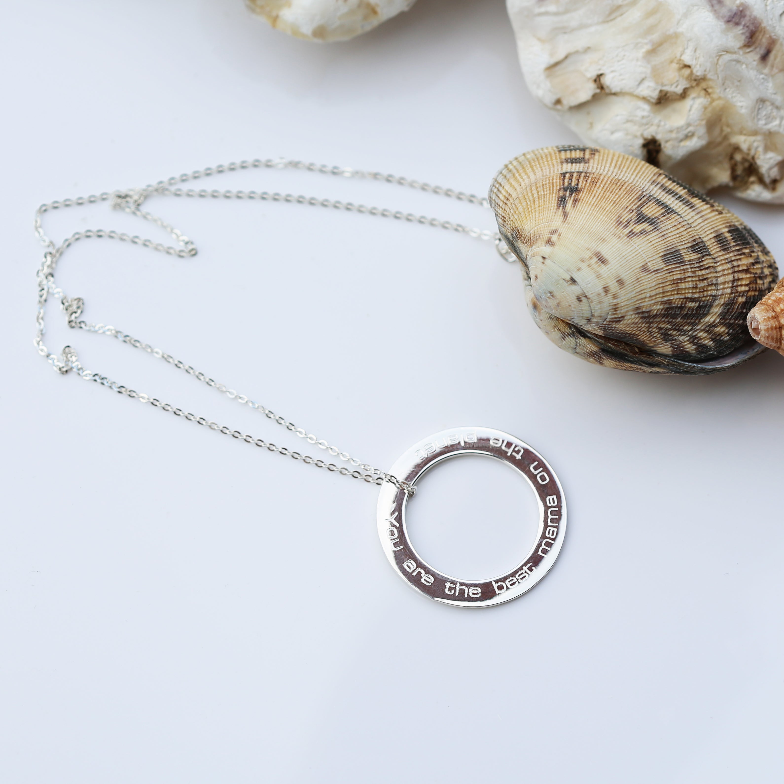 Sterling Silver Halo Necklace - Wear We Met