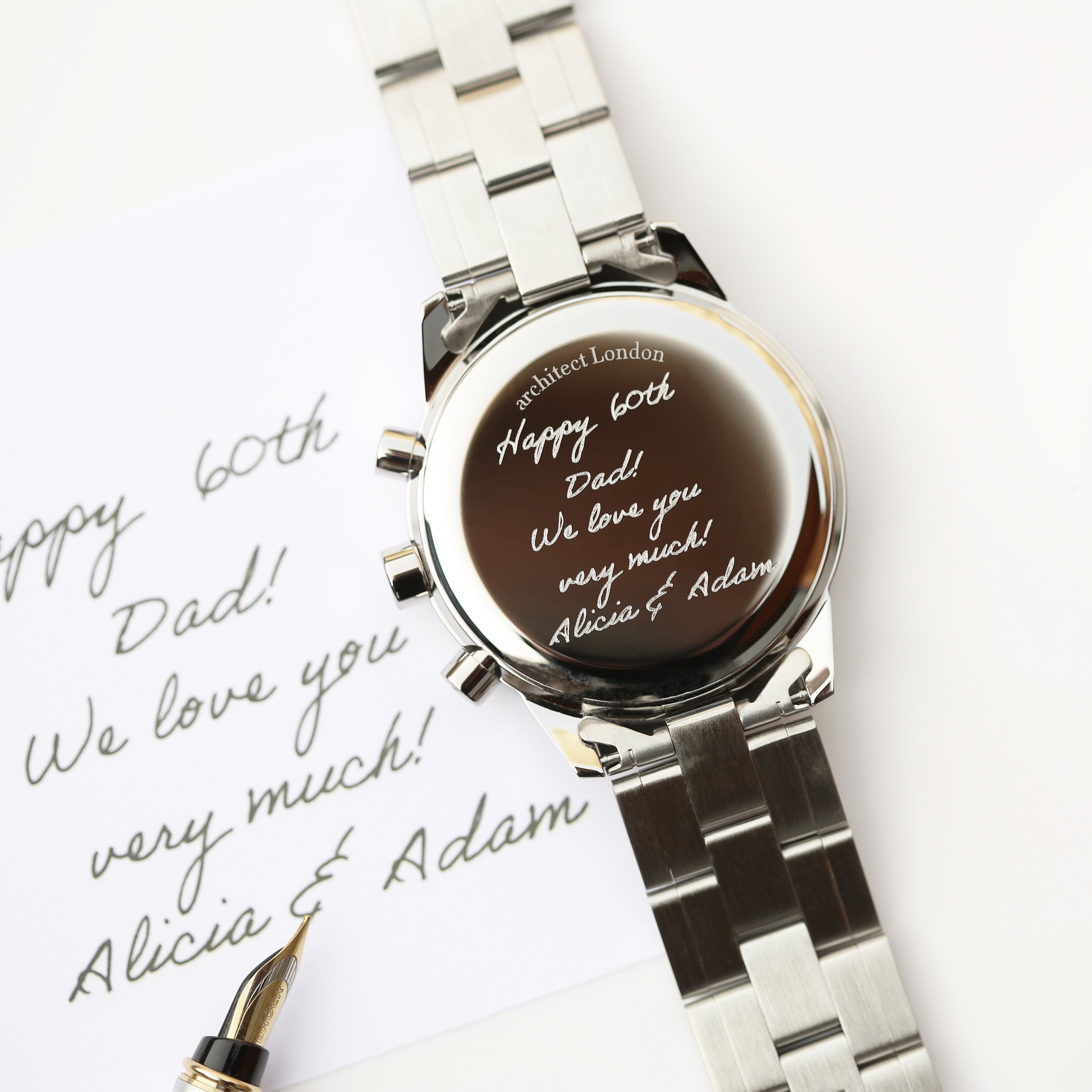 Swiss Made Men's Architect Endeavour - Handwriting Engraving - Wear We Met