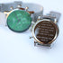 Men's Architect Motivator In Envy Green With Silver Mesh Strap - Modern Font Engraving - Wear We Met