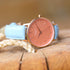 Ladies Architēct Coral - Modern Font Engraving + Light Blue Strap - Wear We Met