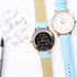 Ladies Architēct Blanc - Handwriting Engraving + Light Blue Strap - Wear We Met