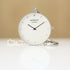 Modern Pocket Watch Silver - Modern Font Engraving - Wear We Met