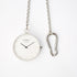 Modern Pocket Watch Silver - Modern Font Engraving - Wear We Met