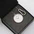 Modern Pocket Watch Silver - Modern Font Engraving - Wear We Met