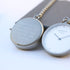 Modern Pocket Watch Silver - Modern Font Engraving - Wear We Met