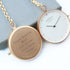 Modern Pocket Watch Rose Gold - Modern Font Engraving - Wear We Met