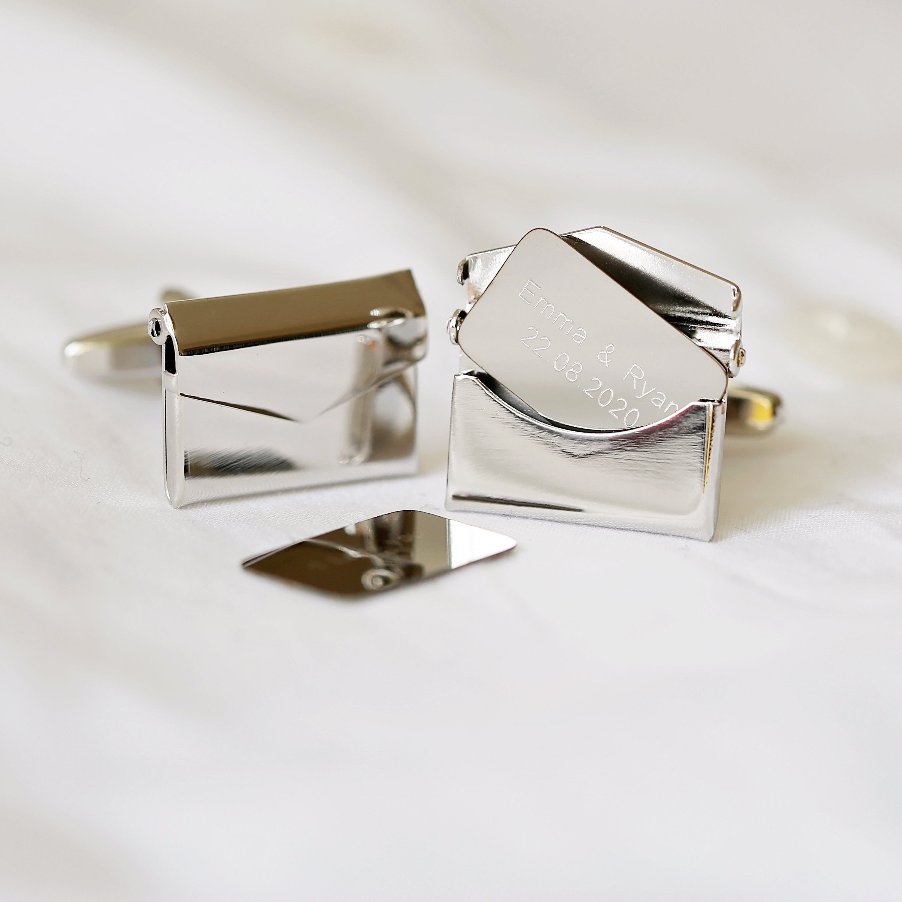 Secret Message Engraved Cufflinks - Wear We Met